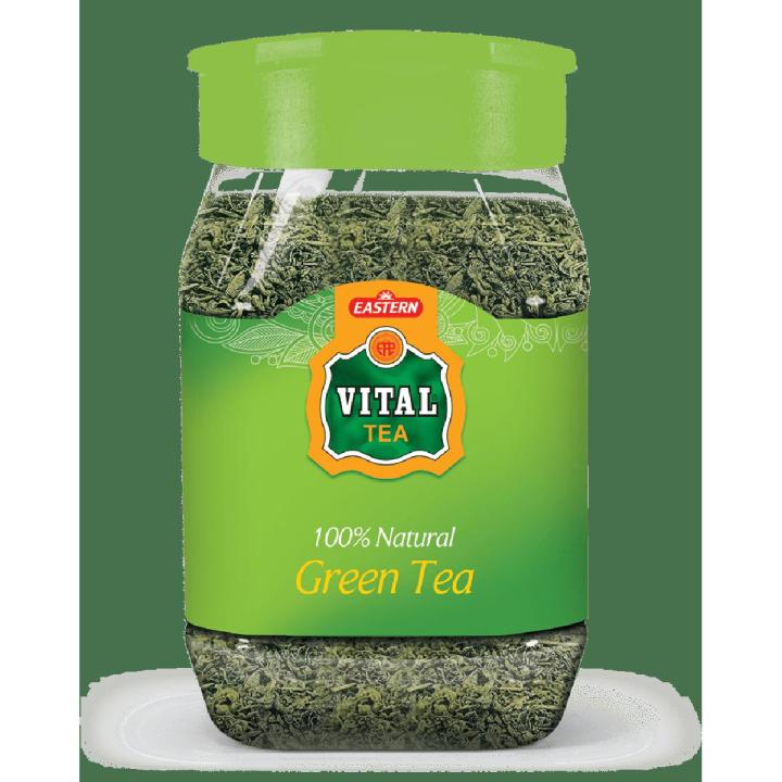 Vital Green Tea Jar Plain 100gm