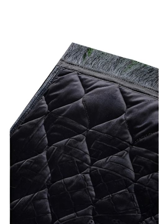 Velvet Foam Quilted Embossed Padded Jai Namaz | Prayer Mat | Janamaz