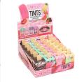 Pack of 3 random color Ice  Cream Shape Lip Gloss Set Vitamin E Transparent Colorless Moisturizing Lip Oil Lips Care Lips. 