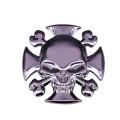 Iron Cross Skull Brooch Skull Shield Insignia Rock Steam Punk Accessories Fashion Jewelry for Friends Backpack Shirt Accessories. 