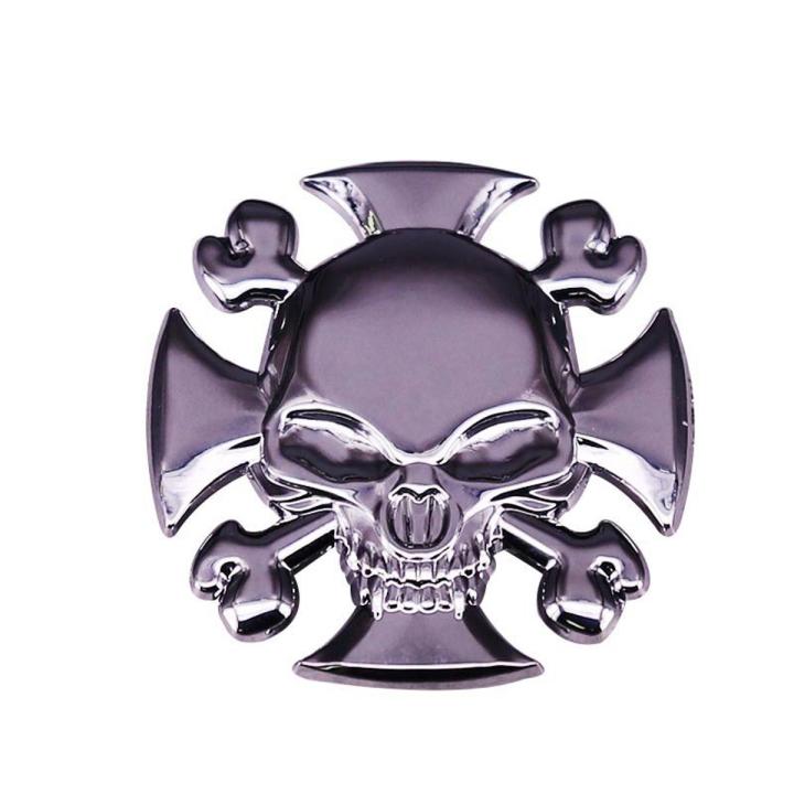 Iron Cross Skull Brooch Skull Shield Insignia Rock Steam Punk Accessories Fashion Jewelry for Friends Backpack Shirt Accessories