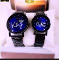Pair of Couple Watches - King and Queen Beautiful Couple Watches - With Gift Box - Set of 2 Watches for Couples. 