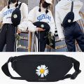 Oversized Daisy Print Waist Bags Men Women Sport Chest Pack Fashion Crossbody Pack Travel Phone Bag Sport Shoulder Bag Money Bag. 