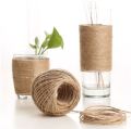 Pack of 3 - Multifunctional 100Meters Long Natural Jute Rope Brown Jute Rope Twine String Cord Shank Craft String, DIY Jute Rope for All Art Craft and Other Glass Bottle Decor Purpose. 