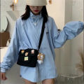 Japanese Canvas bag Diagonal Storage Multifunction Small bag Cute Wild Harajuku bag for Fashion School Daily Trave Girl Gift. 