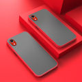For iPhone Xr Back Cover [Camera Lens Protection] Luxury Translucent Matte Protective Case Soft Silicone Bumper Shockproof Mobile Phone Cases. 
