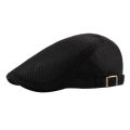 Men Breathable Mesh Summer Hat Newsboy Beret Ivy Cap Cabbie Flat Cap. 