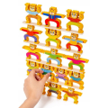 Double Side Cartoon Tiger Jenga – Balancing Game / Wooden Craft. 