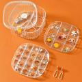 3 Layer Acrylic Transparent Jewellery Storage Box-Organizer. 