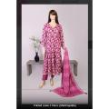 Winter Collection Unstitched 2 Piece Printed Dress. 