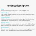 【3C VictoryEagle Store】1 Pc USB Powered Decoder 5V Mini PCM2704 USB HIFI USB Sound Card USB Power DAC Module For PC Computer. 