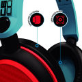 STEALTH C6-100 GAMING HEADSET FOR XBOX, PS4/PS5, SWITCH, PC - Neon Red/Blue. 