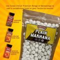 Carpe Victus Plain Phool Makhana, Fresh Fox Nuts, Ready to Eat & Cook Foxnuts, Raw Popped Lotus Seeds Makhanas, Healthy Snacks (100 gms). 