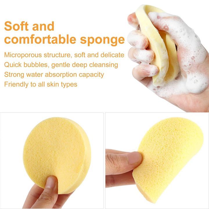 6%20Pcs%20Facial%20Bowl%20Set%20-%202%20Sponge%201%20Mask%20Mixing%20Bowl%201%20Facial%20Brush%201%20Eyeshadow%20Mini%20Lip%20Eye%20Brush%201%20Towelling%20Headband%20Hairband%20Hair%20Wrap%20Toweling%20Head%20Band%20Facial%20Cleansing%20and%20Makeup%20Remover%20Puff%20Face%20Wash%20Skin%20Care%20Kit%20Soft%20Wet%20Foam%20Beauty%20Blender%20Pad%20-%20Image%202