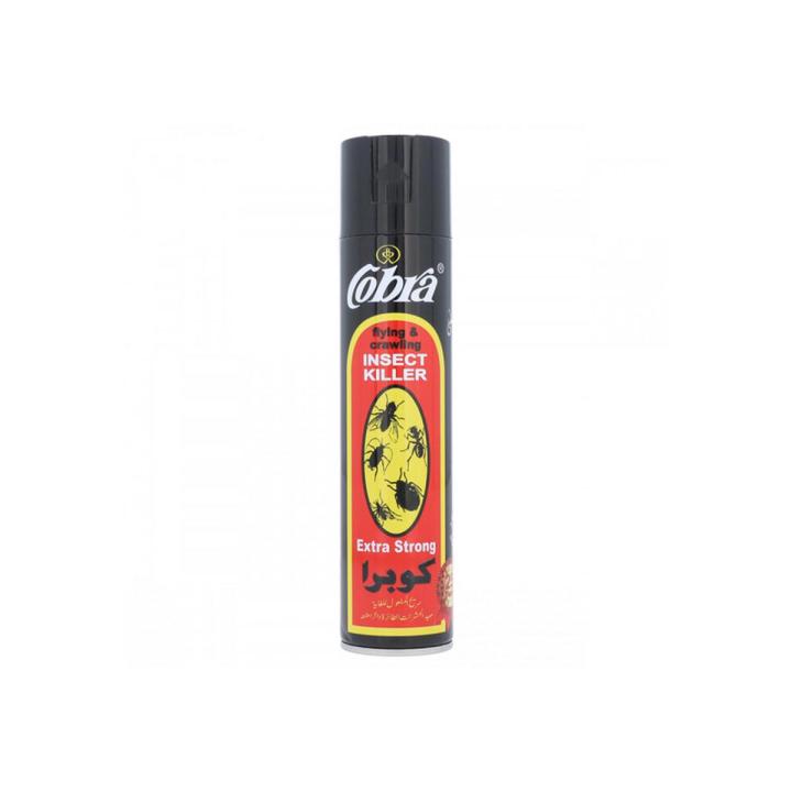 Cobra Insect Killer Flying And Crawling Extra Strong 600 ml Uniquely formulated to kill Dengue Instant action and long-lasting