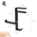 Headphone Stand with Anti-drop Design Headphone Stand Hook Holder Clip Anti-drop Design Curved Desktop Bookcase Protects Headphones Prevents Slipping Rounded Bevel Headphone Bracket. 