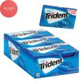 Trident Bubble Gum Original, Sugar Free, Pack of 12 Chewing Gums Box. 