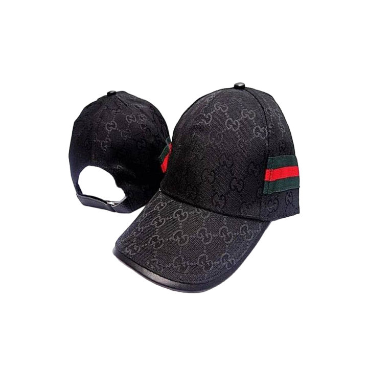 New Original Mens Cotton Printed Cap - Black