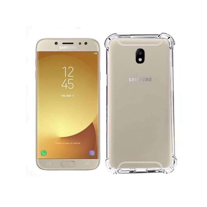Samsung J5 Pro Or J530 Airbag Case Anti Shock and Anti-Scratch Resistant Clear View Transparent Silicone Back Cover
