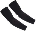 1 Pair Sun Protection Compression Arm Sleeves for Men/Women/Students - Skin Cancer Foundation Arm Sleeves - Tattoo Cover Up - Cooling Sports Sleeve for Basketball Golf Football (Black). 