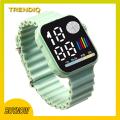 Trendiq Digital Watch Square Dial Led Smartwatch for Students Pedometer Calorie Tracker Silicone Strap Sporty Stylish Design Square Dial Watch. 