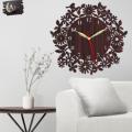 Wooden Wall Clock - Home & Office Decor - Laser Cut 3d design wall clock 12 inch clock dile. 