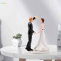 Wedding Cake Toppers Bride Groom Couple Figurines for Valentines Day Gifts. 