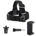 Universal Phone Head Mount Strap For GoPro Camera Phone Clip Holder Head Strap Belt for Smartphone Outdoor Sports. 