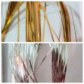 3 tola Mukesh wire/ Badla work/ Kamdani work silver golden embroidery sewing craft 75yard/ needle Aar Mukaish. 