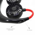 Mini USB Rechargeable Neck Held Colar Fan Portable. 