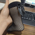I LOVE DADDY&MUMMY-Big Bowknot Baby Socks Black White Mesh Breathable Girls Socks Toddler Summer Fishnet Knee Kids Socks. 