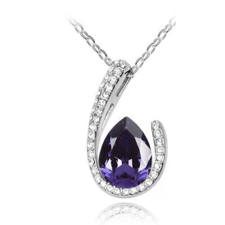 Austria Crystal Tear water czech AAAA+ rhinestones Necklace  Pendant charms fashion Jewelry sets dropshipping