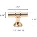 8 Packs Gold Cabinet Knobs Drawer Knobs Euro T Bar Cabinet Handles Modern Knobs for Cabinets and Drawers. 
