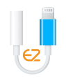 EZone 8Pin Connector to 3.5 mm Headphone Earphone Jack Adapter | Compatible iPhone Lightning Connector | Handfree Connector Lightning to 3.5mm | Earphones Converter Compatible with iPhone 7/ 7+/ 8/ 8+/ X/ XS Max/ 11/ 12/ 13/ 14/ Plus Pro/ Max/ iOS Devices. 