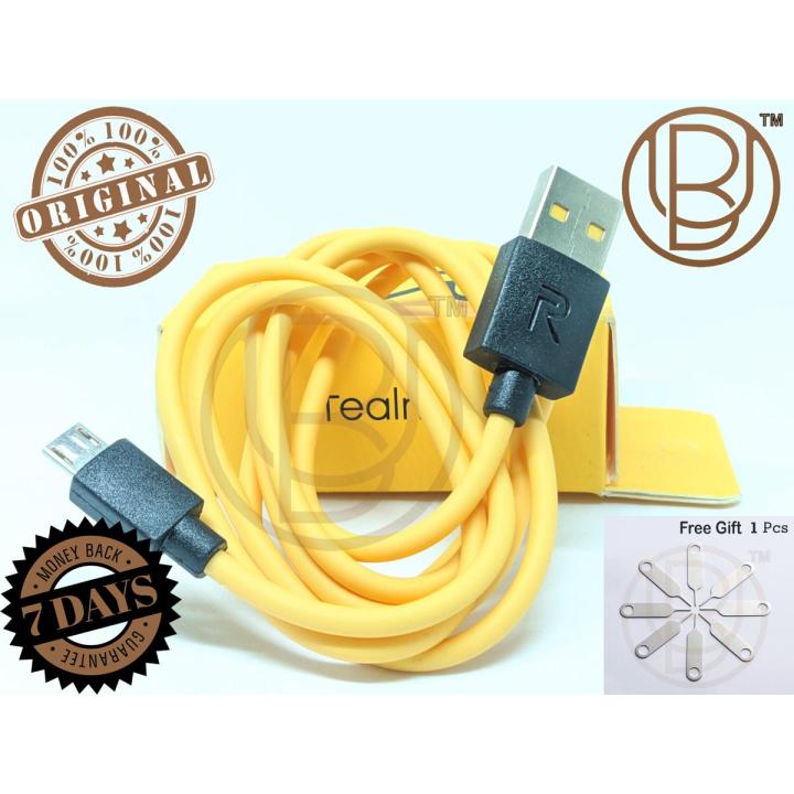 BU™ Original 1M, Realme_Yellow 4A Super Fast Charge Type C  & Micro USB  Both Data Cable's are Available (Imported)