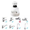 Kitchen Water Faucet, 360°Rotatable 3 Modes Adjustment ABS Water Saving Tap Aerator Nozzle Adjustable Faucet Shower Head Filter Sprayer Spout for Kitchen Bathroom. 