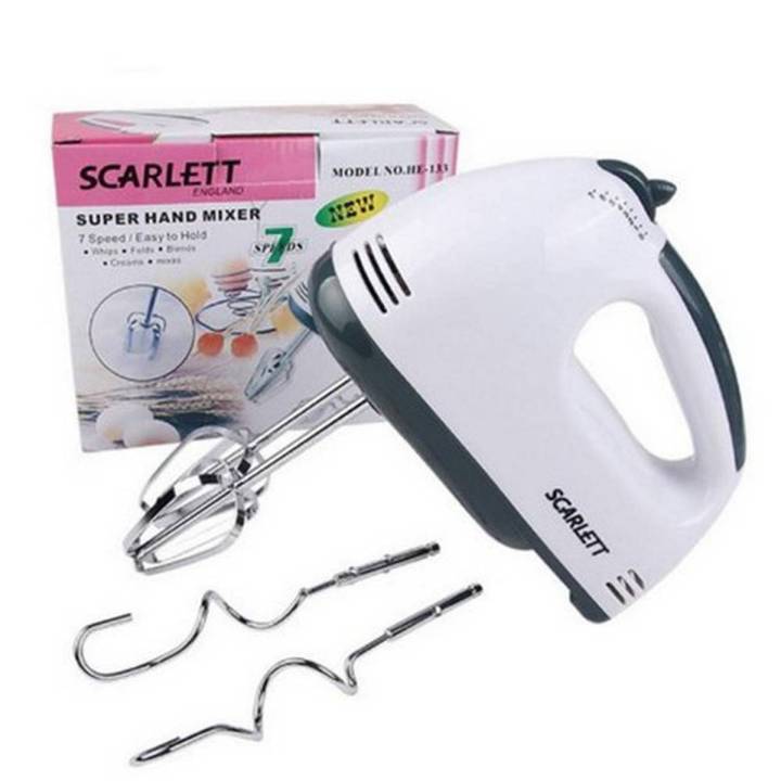 Scarlett%20Hand%20Mixer%20-%207%20Speed%20Egg%20Beater%20with%20Chrome%20Beater%20+%20Dough%20Hook%20(White,%20180W)%20-%20Image%202