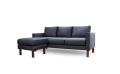 Chill Zone 3 Seater Velvet Sofa with Ottoman, Modern Luxury Velvet Couch Set for Living Room, Comfortable Upholstered Fabric Sofa, Stylish Home Furniture (Zen Collection). 