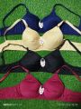 Soft Light Cotton Padded Bra Braziers For Ladies Soft Light Padded Full Coverage Foam Bra Blouse Undergarments For Women Girls in Multicolor - Size 32B to 42B. 