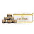 24K Gold Facial Kit by Olax Pack of 8, Original Best Quality Luxury Facial Kit Gold Infused Skincare Anti-Aging Gold Facial Gold Face Mask Skin Brightening Kit Facial Spa at Home Gold Facial for Glowing Skin Natural Glow with Gold Spa-Quality 50ml each. 