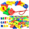 Intelli Toys DIY Building Blocks Manual Assemble Jigsaw Puzzle Craft Kids Intelligence Toys - Beautiful Dudu / Digital Inset / Childlike Heart / BulIet / Block Building Letter Threaded / Gear. 