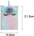 Unicorn Diary - Soft Plush Diaries For Kids - Assorted Designs Notebook. 