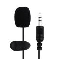 3.5mm Clip Tie Collar Mic - Lapel Mic for Mobile and PC, Omnidirectional, 1.5m Cable. 