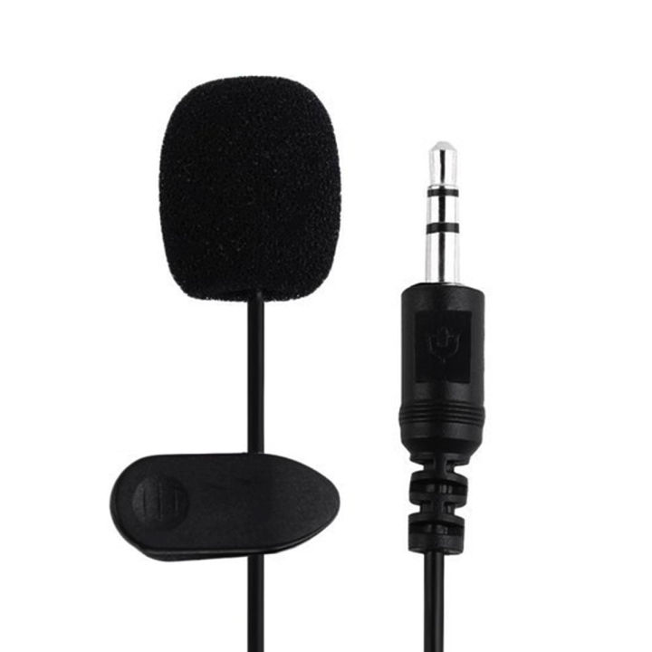 3.5mm Clip Tie Collar Mic - Lapel Mic for Mobile and PC, Omnidirectional, 1.5m Cable
