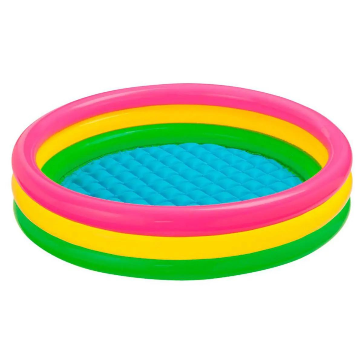 Pool Pool for kids Pool full size Summer water pool Garden pool for kids Intex 4FT Sunset Glow Ring Baby Pool 2021 New Baby Summer Water Play Toy PVC Thickened Swimming Pool Inflatable Basin Bathtub Bath Tub Round Lovely Pool