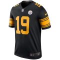 Men's Original Brand JuJu Smith-Schuster Pittsburgh Steelers Nike Color Rush Legend Player Jersey - Black. 