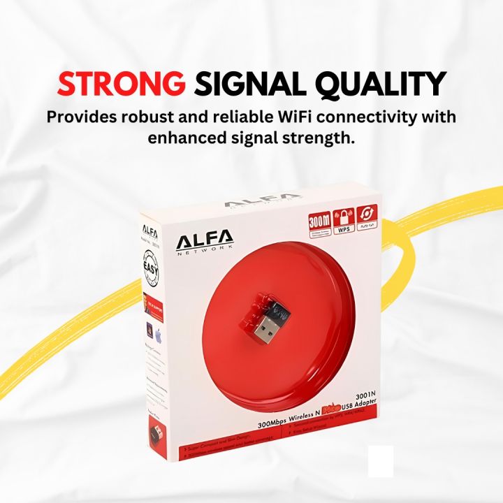 Alfa%20USB%20Wifi%20Adapter%20300Mpbs%20-%20Strong%20Signal%20Quality%20Wireless%20Wifi%20Adapter%20Dongle%20Receiver%20Network%20LAN%20Card%20PC%20300%20Mbps%20Network%20Card%20/%20Gaming%20-%20Image%204