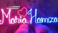 Customized LED Neon Sign plate Couple Names gift- 8 letters in 2499 - Gift for loved ones- Photography Lighting. 