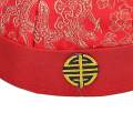 Chinese Oriental Hat Silk Party Costume Cap for Dance Cosplay Photography Red 54cm. 