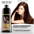 MUICIN Hair Color Shampoo 5 in 1 Herbal Extracts and Long Lasting Formula Keratin Treatment Included. 